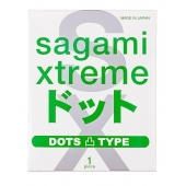 Презерватив Sagami Xtreme Type-E с точками - 1 шт. - Sagami - купить с доставкой в Таганроге