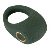 Зеленое эрекционное виброкольцо Luxurious Vibro Cock Ring - Orion - в Таганроге купить с доставкой