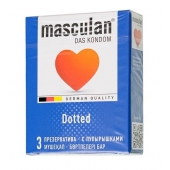 Презервативы с пупырышками Masculan Dotted - 3 шт. - Masculan - купить с доставкой в Таганроге