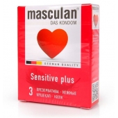 Презервативы Masculan Sensitive plus - 3 шт. - Masculan - купить с доставкой в Таганроге