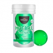 Лубрикант на масляной основе Hot Ball Beija Muito с ароматом мяты (2 шарика по 3 гр.) - HotFlowers - купить с доставкой в Таганроге