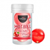 Лубрикант на масляной основе Hot Ball Beija Muito с ароматом ягод (2 шарика по 3 гр.) - HotFlowers - купить с доставкой в Таганроге