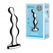 Стальной анальный фаллоимитатор для простаты Stainless Steel Anal Beads - 13 см. - b-Vibe - в Таганроге купить с доставкой