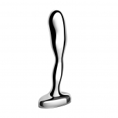 Стальной стимулятор простаты Stainless Steel Prostate Plug - 11,5 см. - b-Vibe - в Таганроге купить с доставкой