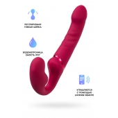 Малиновый безремневой страпон Lapis - 23 см. - Lovense - купить с доставкой в Таганроге