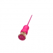 Розовый тонкий стимулятор Nipple Vibrator - 23 см. - I-MOON - купить с доставкой в Таганроге