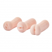Набор из 3 мастурбаторов The Girl Next Door Tina - Dream Toys - в Таганроге купить с доставкой