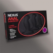 Набор из 3 массажеров простаты чёрного цвета NEXUS ANAL STARTER KIT - Nexus Range - в Таганроге купить с доставкой