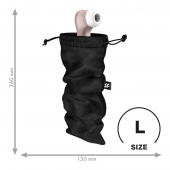 Черный мешочек для хранения игрушек Treasure Bag L - Satisfyer - купить с доставкой в Таганроге