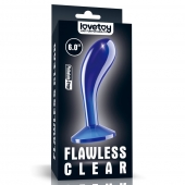 Синяя анальная втулка Flawless Clear Prostate Plug 6.0 - 15 см. - Lovetoy - в Таганроге купить с доставкой