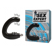 Чёрный массажёр простаты серии Sex Expert - Sex Expert - в Таганроге купить с доставкой
