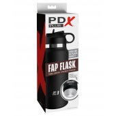 Черный мастурбатор в виде бутылки Fap Flask - Pipedream - в Таганроге купить с доставкой