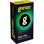 Прозрачные ультратонкие презервативы Ganzo Ultra thin - 15 шт. - Ganzo - купить с доставкой в Таганроге