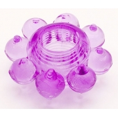 Мягкая фиолетовая гелевая насадка - Toyfa Basic - в Таганроге купить с доставкой