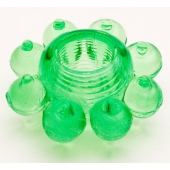 Зеленое эрекционное кольцо-цветок - Toyfa Basic - в Таганроге купить с доставкой