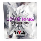 Прозрачное гелевое эрекционное кольцо с шипиками - Toyfa Basic - в Таганроге купить с доставкой