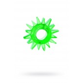 Зеленое эрекционное кольцо-солнце - Toyfa Basic - в Таганроге купить с доставкой