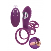 Фиолетовая эрекционная вибронасадка Halo Halo C-Ring Sleeve - Toy Joy - в Таганроге купить с доставкой
