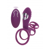 Фиолетовая эрекционная вибронасадка Halo Halo C-Ring Sleeve - Toy Joy - в Таганроге купить с доставкой
