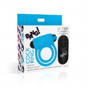 Голубое эрекционное виброкольцо 28X Remote Control Vibrating Cock Ring   Bullet - XR Brands - в Таганроге купить с доставкой