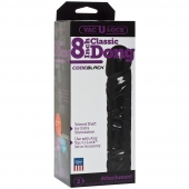 Насадка-фаллоимитатор Vac-U-Lock CodeBlack 8 Inch Classic Dong - 19,3 см. - Doc Johnson - купить с доставкой в Таганроге