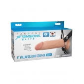 Полый страпон на ремнях 6’’ Hollow Silicone Strap-on - Pipedream - купить с доставкой в Таганроге