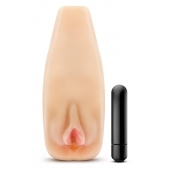 Мастурбатор-вагина с вибрацией Soft   Wet Natasha Realistic Beige Masturbator - Blush Novelties - в Таганроге купить с доставкой