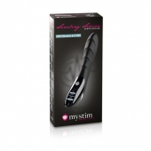 Вибратор с электростимуляцией Sizzling Simon Black Edition - 27 см. - MyStim - купить с доставкой в Таганроге