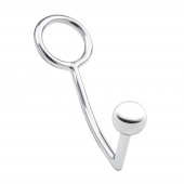 Кольцо на пенис с анальным стимулятором Stainless Steel Anal Hook   Cock Ring - BlueLine - в Таганроге купить с доставкой