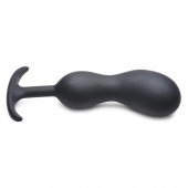 Черный массажер простаты с утяжелителями Premium Silicone Weighted Prostate Plug XL - 20,8 см. - XR Brands - в Таганроге купить с доставкой