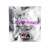 Прозрачное виброкольцо с двумя вибропульками - Toyfa Basic - в Таганроге купить с доставкой