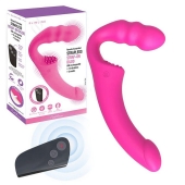 Розовый безремневой страпон Straples Strap-On Dildo - Erokay - купить с доставкой в Таганроге