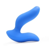 Синий вибромассажер простаты 3,5’’ Curve P-spot Massager - 12 см. - Erokay - в Таганроге купить с доставкой