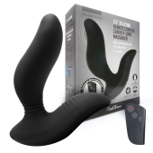Черный вибромассажер простаты 3,5’’ Remote Control Curve P-spot Massager - 12 см. - Erokay - в Таганроге купить с доставкой