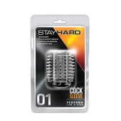 Прозрачная насадка с шипами STAY HARD COCK SLEEVE 01 CLEAR - Blush Novelties - в Таганроге купить с доставкой