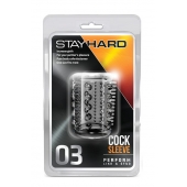 Прозрачная насадка с шипами и шишечками STAY HARD COCK SLEEVE 03 CLEAR - Blush Novelties - в Таганроге купить с доставкой