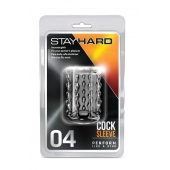 Прозрачная насадка с бороздками STAY HARD COCK SLEEVE 04 CLEAR - Blush Novelties - в Таганроге купить с доставкой