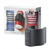 Набор Tenga Cup Vibrator 1st Set: вибратор Cup Vibrator, мастурбатор Original Vacuum Cup, мастурбатор Premium Original Vacuum Cup - Tenga - в Таганроге купить с доставкой