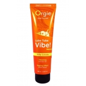 Гель с эффектом вибрации Lube Tube Vibe Medium Pina Colada - 100 мл. - ORGIE - купить с доставкой в Таганроге