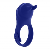 Синее эрекционное виброкольцо с клиторальной подушечкой и пультом ДУ Adjustable Fun Ring - Zero Tolerance - в Таганроге купить с доставкой