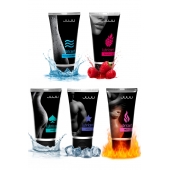 Набор из 5 лубрикантов JUJU (увлажняющий, Hot+, Long, Anal, малина) - JuJu - купить с доставкой в Таганроге