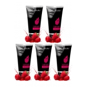 Набор из 5 съедобных лубрикантов JUJU со вкусом малины - JuJu - купить с доставкой в Таганроге