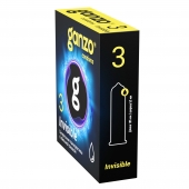 Супертонкие презервативы Ganzo Invisible - 3 шт. - Ganzo - купить с доставкой в Таганроге