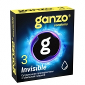 Супертонкие презервативы Ganzo Invisible - 3 шт. - Ganzo - купить с доставкой в Таганроге