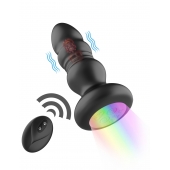 Черная анальная вибропробка с фрикционным механизмом и LED-подсветкой - 12,5 см. - Secwell в Таганроге Черная анальная вибропробка с фрикционным механизмом и LED-подсветкой - 12,5 см. - Secwell