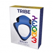 Синее эрекционное кольцо Wooomy Tribeс с вибрацией - Adrien Lastic - в Таганроге купить с доставкой