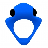 Синее эрекционное кольцо Wooomy Tribeс с вибрацией - Adrien Lastic - в Таганроге купить с доставкой