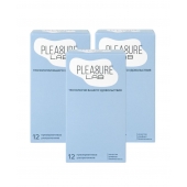 Набор из 3 упаковок ультратонких презервативов Pleasure Lab (по 12 шт.) - Pleasure Lab - купить с доставкой в Таганроге