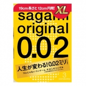 Презервативы увеличенного размера Sagami Original 0.02 XL-size - 3 шт. - Sagami - купить с доставкой в Таганроге