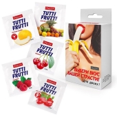 Набор из 5 саше съедобных смазок Tutti-Frutti - Биоритм - купить с доставкой в Таганроге